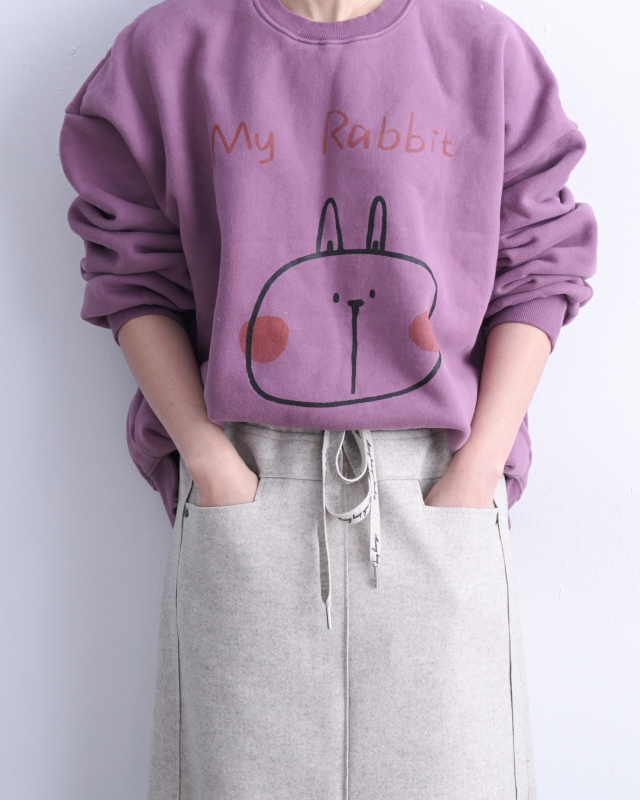 韓 大臉兔上衣 3色 size