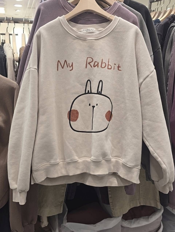 韓 大臉兔上衣 3色 size
