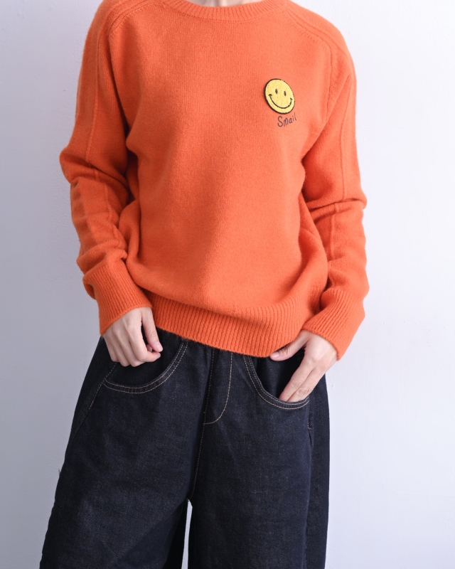 韓 黃笑臉上衣 5色 size