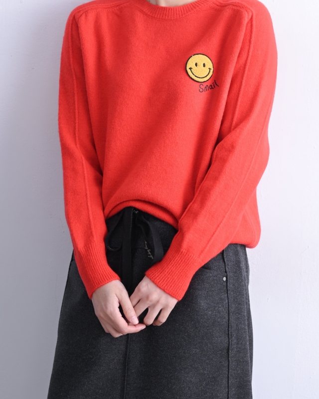 韓 黃笑臉上衣 5色 size