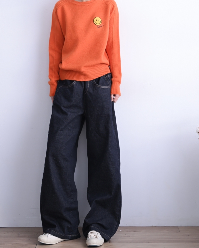 韓 黃笑臉上衣 5色 size