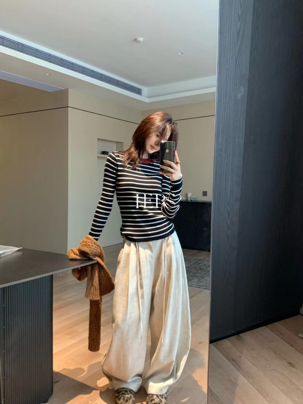 韓 袖配色線上衣 3色