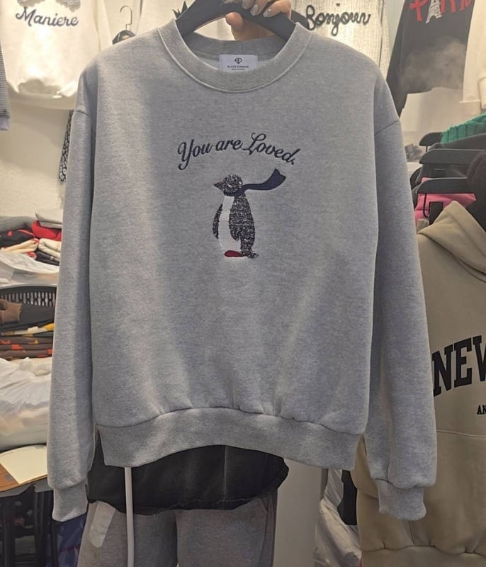 韓 亮晶晶企鵝上衣 3色 size