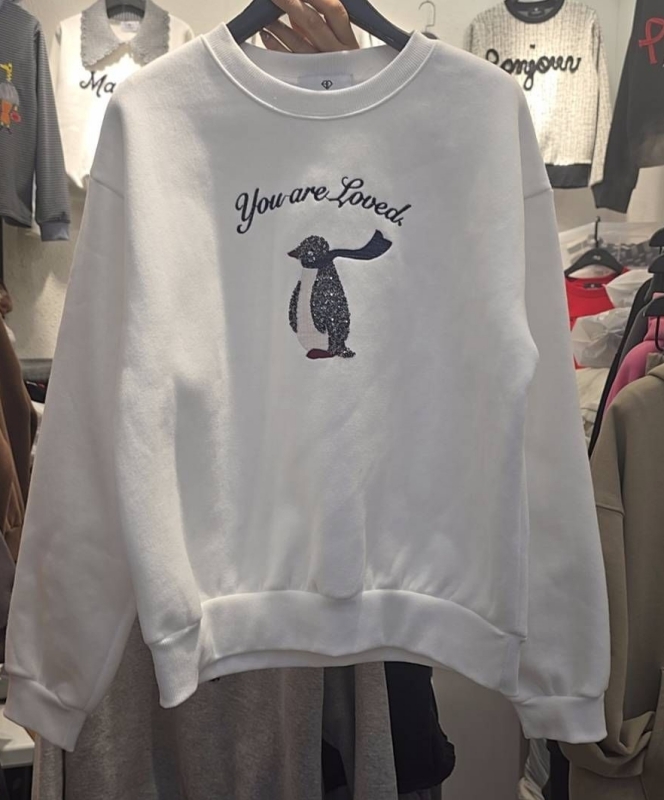 韓 亮晶晶企鵝上衣 3色 size