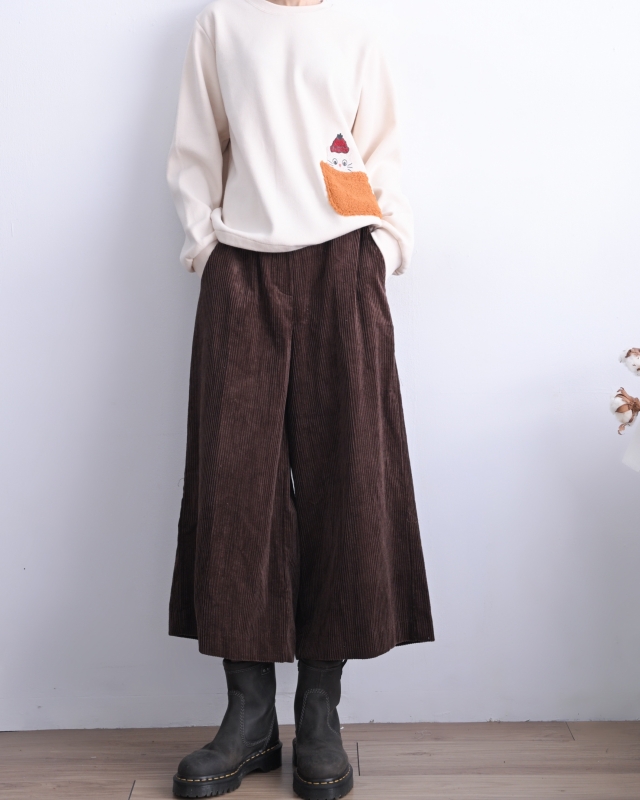 韓 貓咪口袋上衣 2色 size