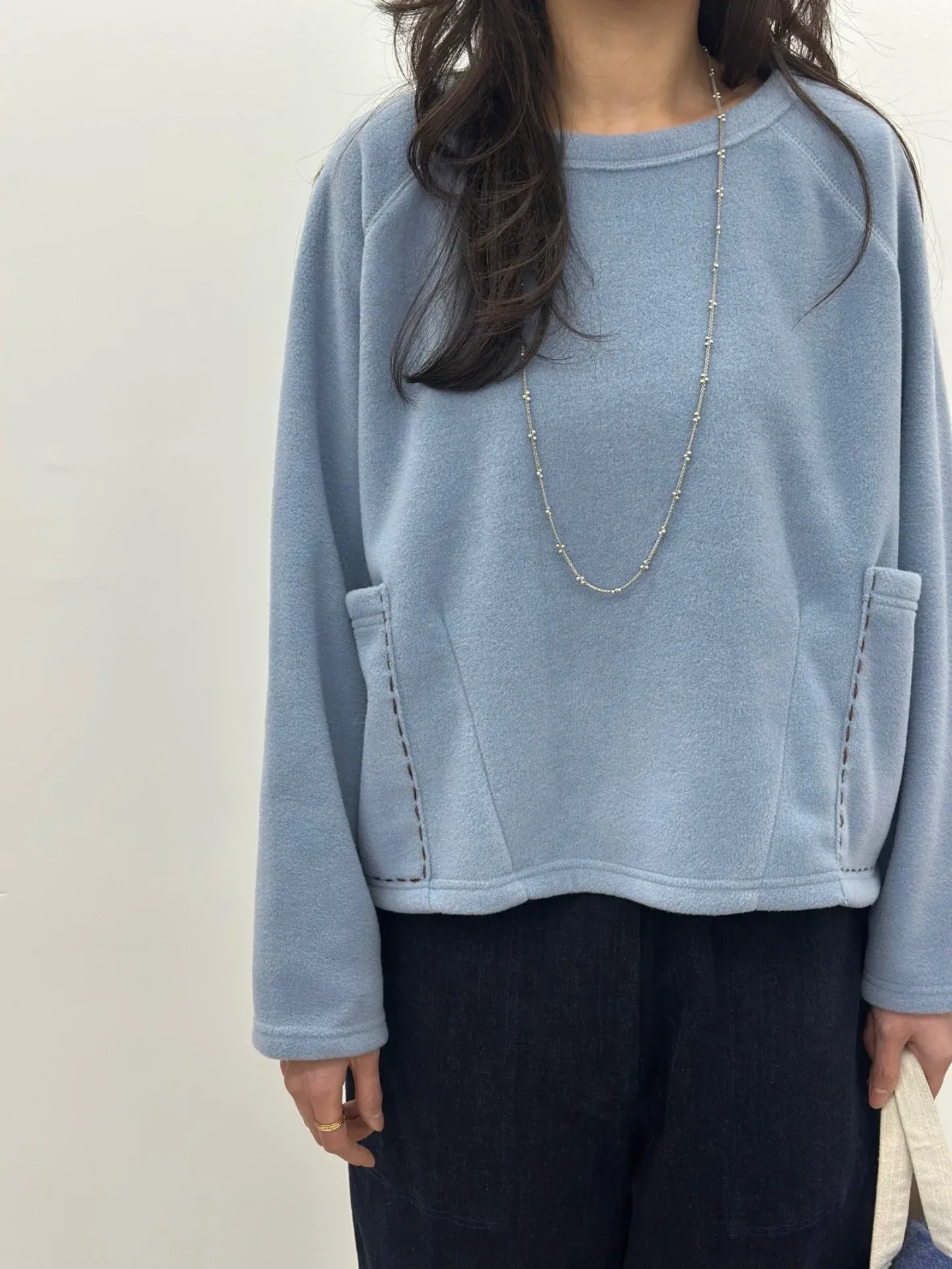 韓 縫線口袋上衣 4色