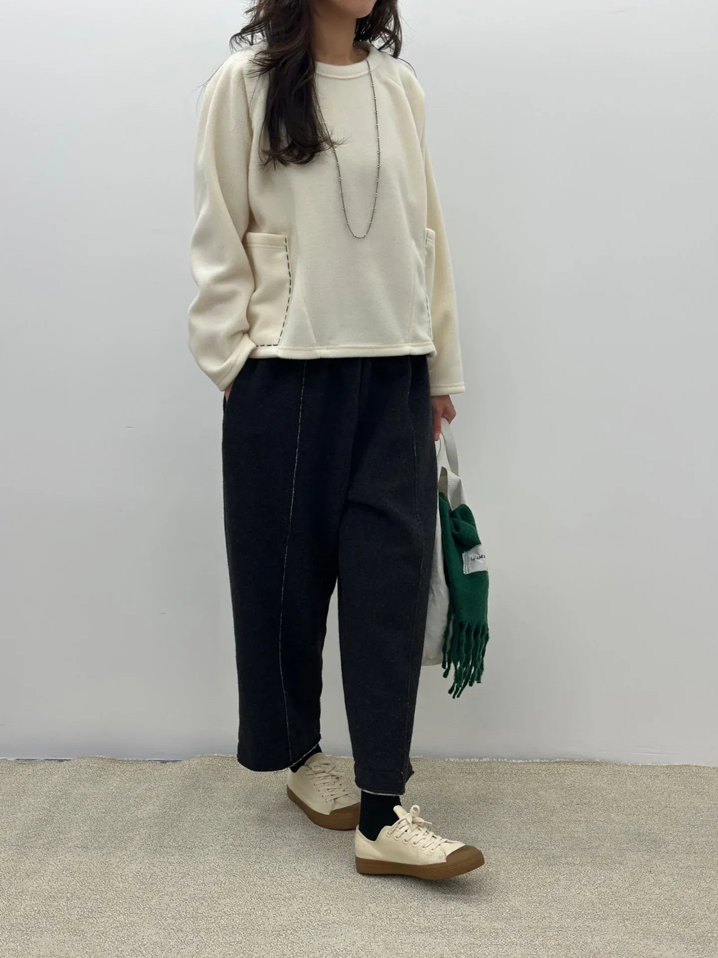 韓 縫線口袋上衣 4色