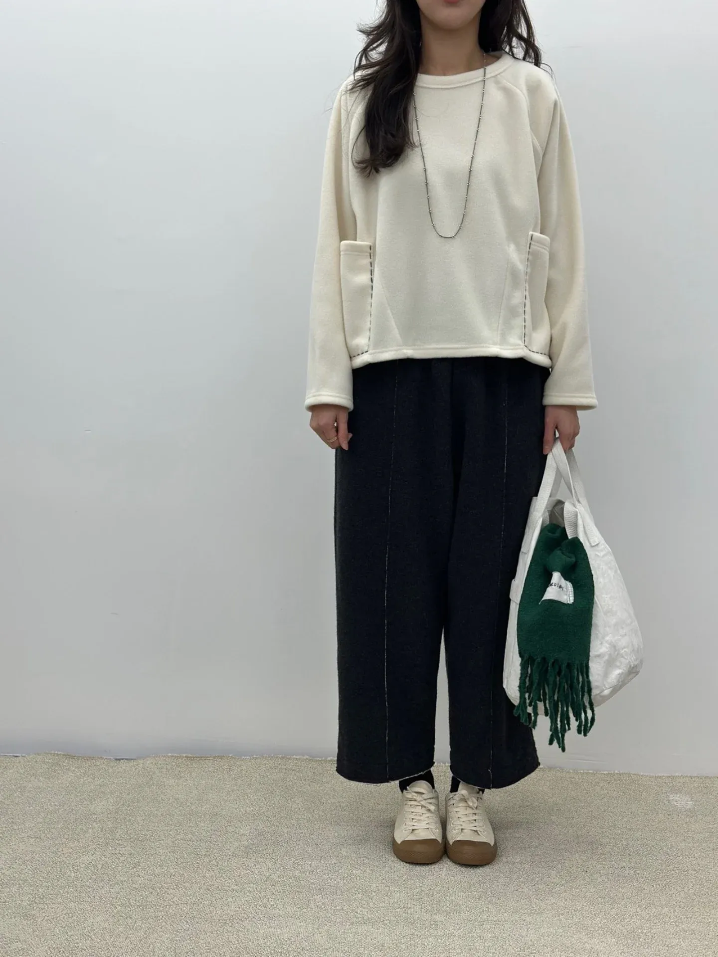 韓 縫線口袋上衣 4色