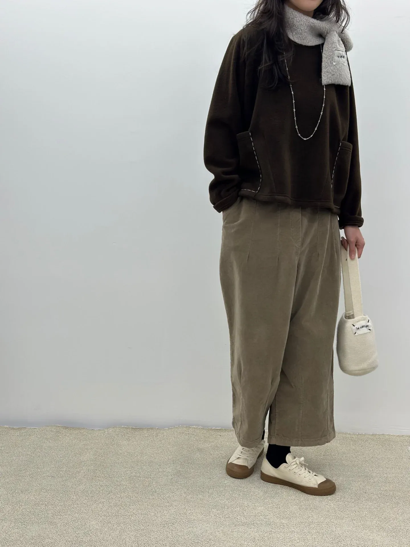 韓 縫線口袋上衣 4色