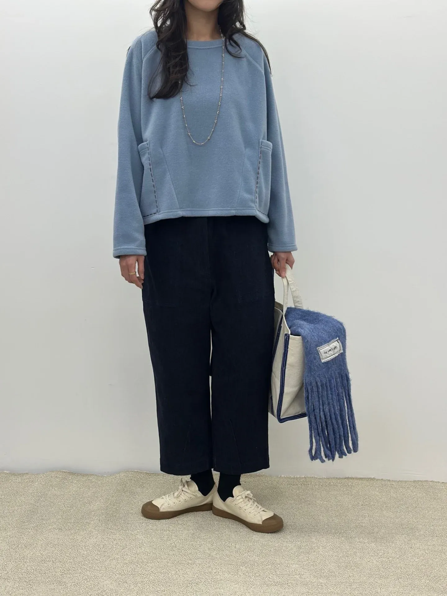 韓 縫線口袋上衣 4色