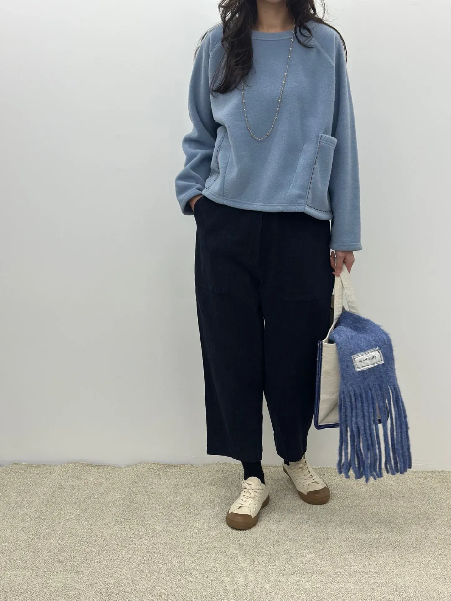 韓 縫線口袋上衣 4色