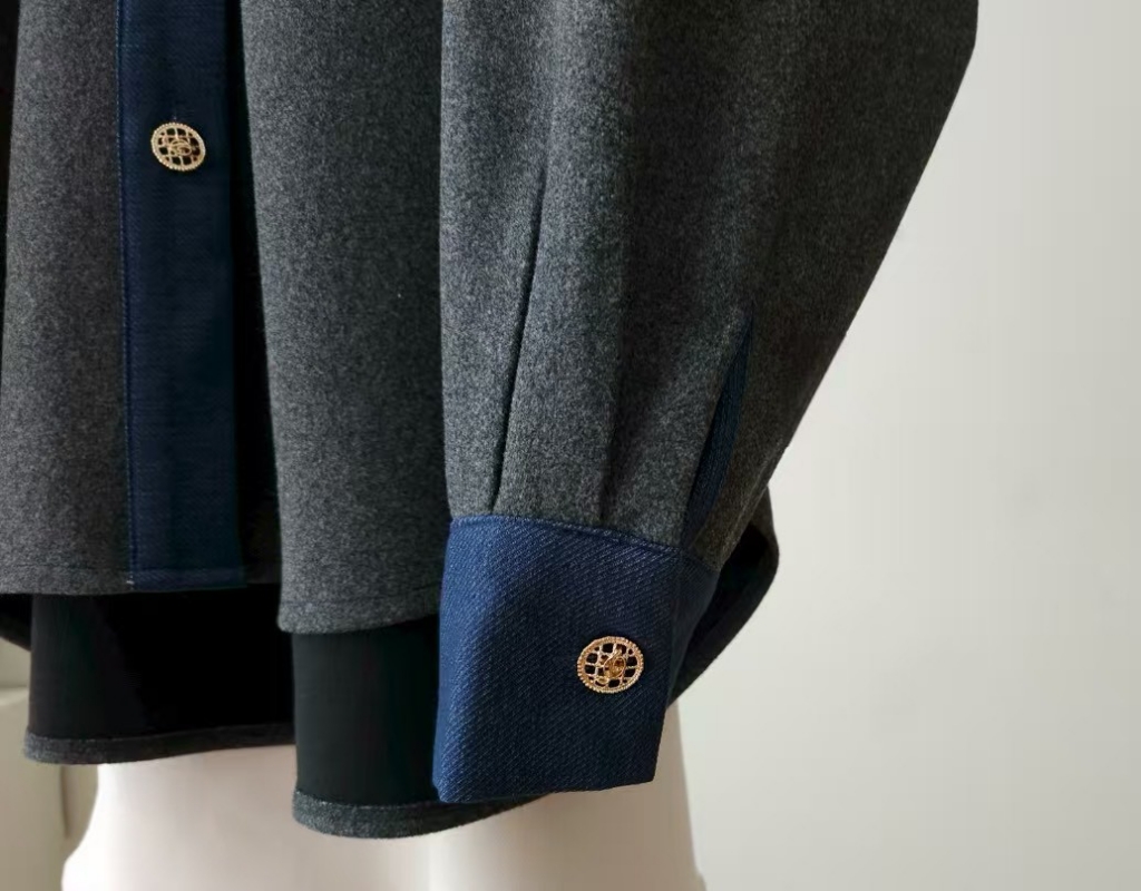 韓 藍領短版襯衫 3色