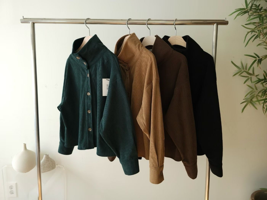 韓 立領釦上衣 4色