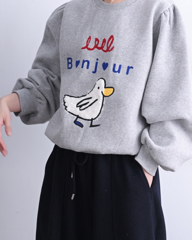 韓 袖抓褶阿鴨上衣 3色 size