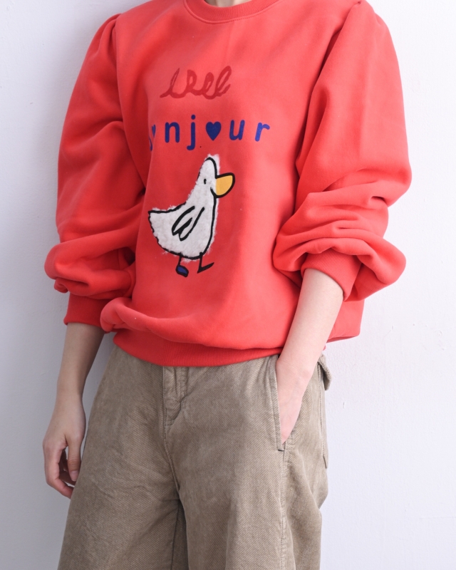 韓 袖抓褶阿鴨上衣 3色 size