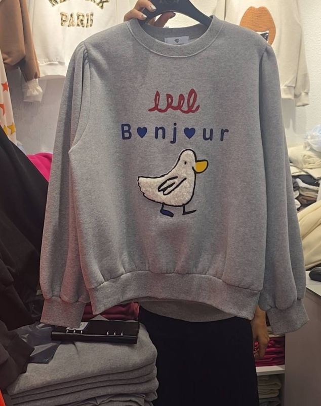 韓 袖抓褶阿鴨上衣 3色 size