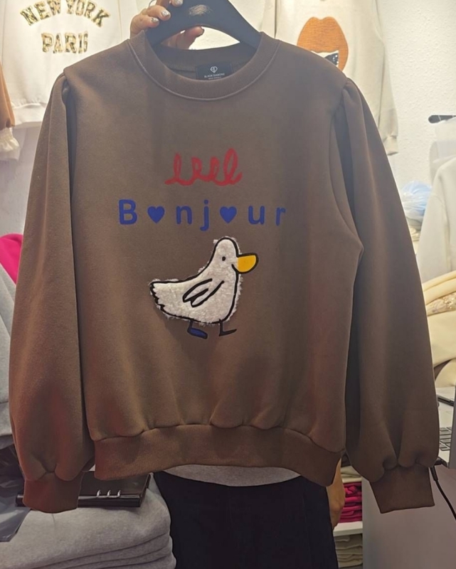 韓 袖抓褶阿鴨上衣 3色 size