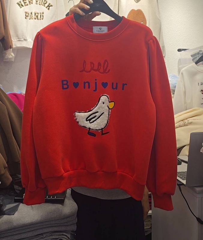 韓 袖抓褶阿鴨上衣 3色 size