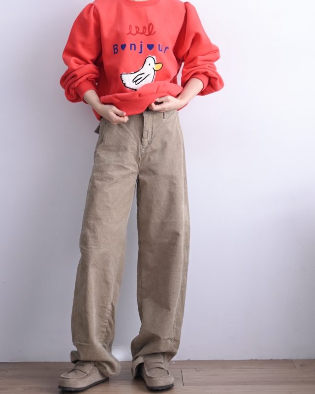 韓 袖抓褶阿鴨上衣 3色 size