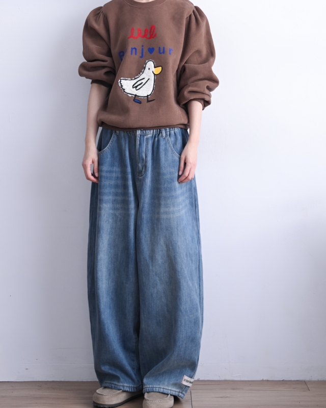 韓 袖抓褶阿鴨上衣 3色 size