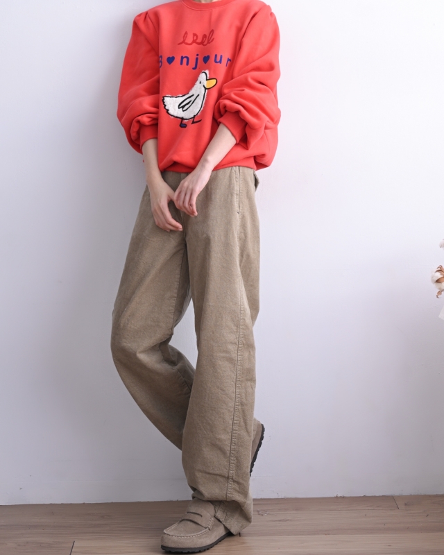 韓 袖抓褶阿鴨上衣 3色 size