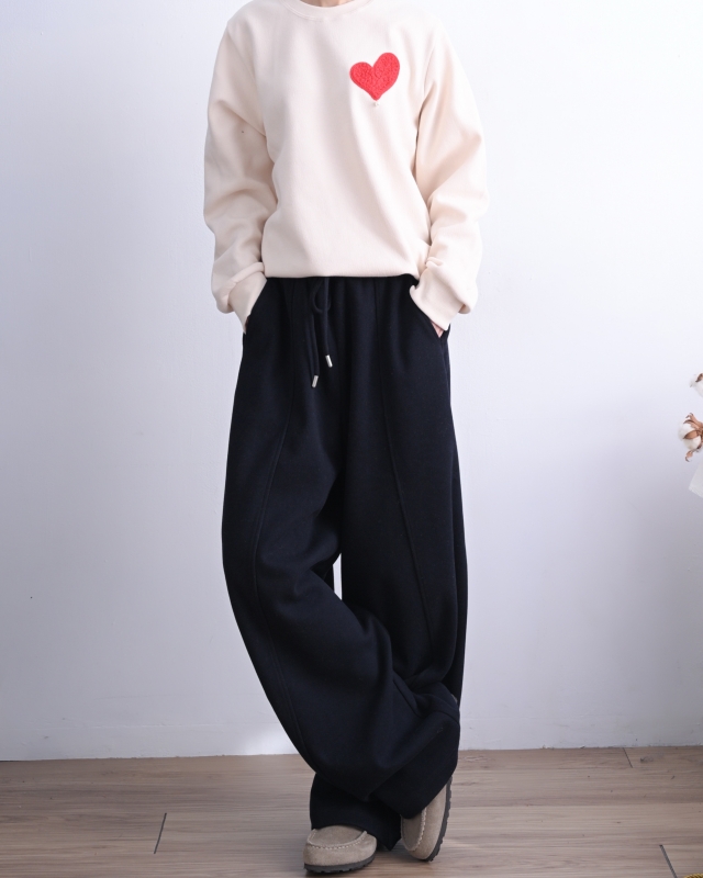 韓 愛心小珍珠上衣 3色 size