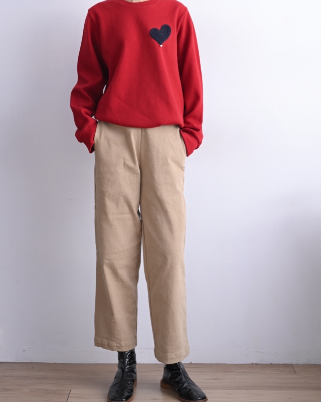 韓 愛心小珍珠上衣 3色 size