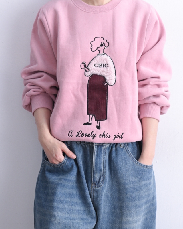 韓 戴珍珠女生上衣 3色 size