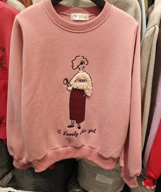 韓 戴珍珠女生上衣 3色 size