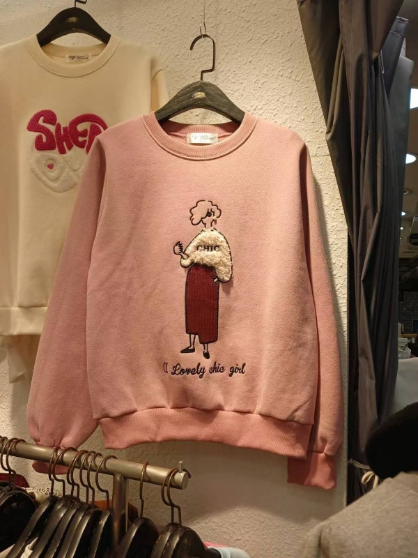 韓 戴珍珠女生上衣 3色 size