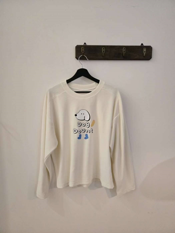 韓 狗狗細絨上衣 4色 size