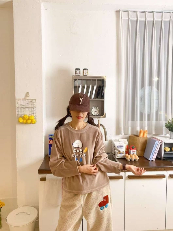 韓 狗狗細絨上衣 4色 size