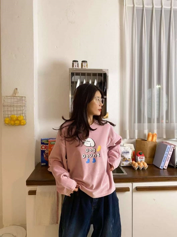 韓 狗狗細絨上衣 4色 size