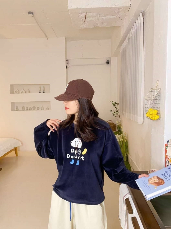 韓 狗狗細絨上衣 4色 size