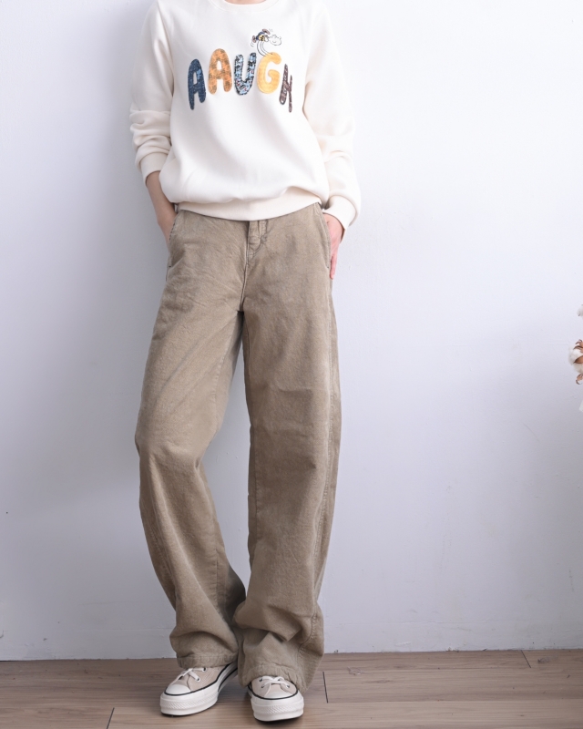 韓 彩色英文字上衣 size