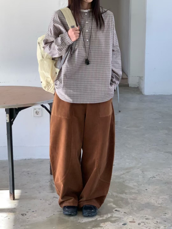 韓 皺皺小領上衣 3色