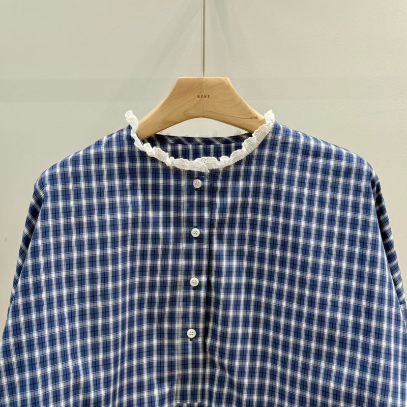 韓 皺皺小領上衣 3色