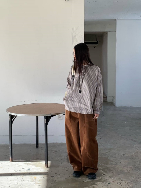 韓 皺皺小領上衣 3色