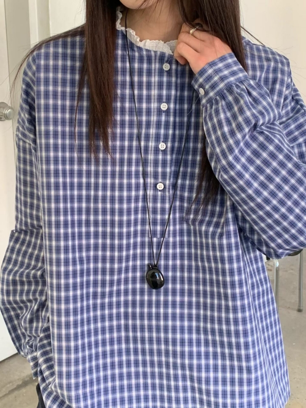 韓 皺皺小領上衣 3色