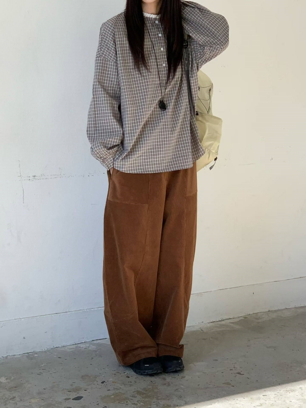 韓 皺皺小領上衣 3色