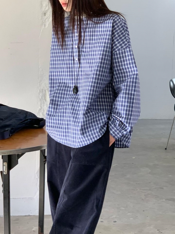 韓 皺皺小領上衣 3色