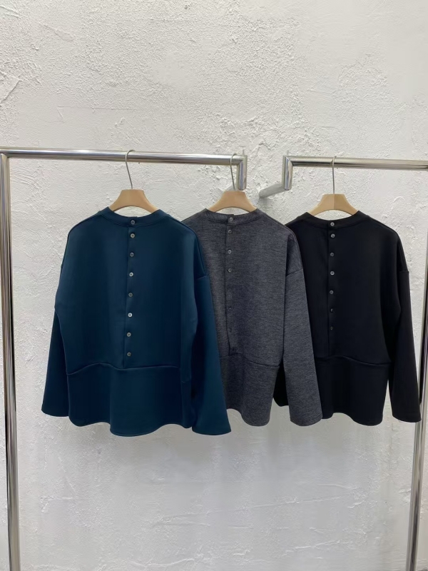 韓 背扣上衣 3色