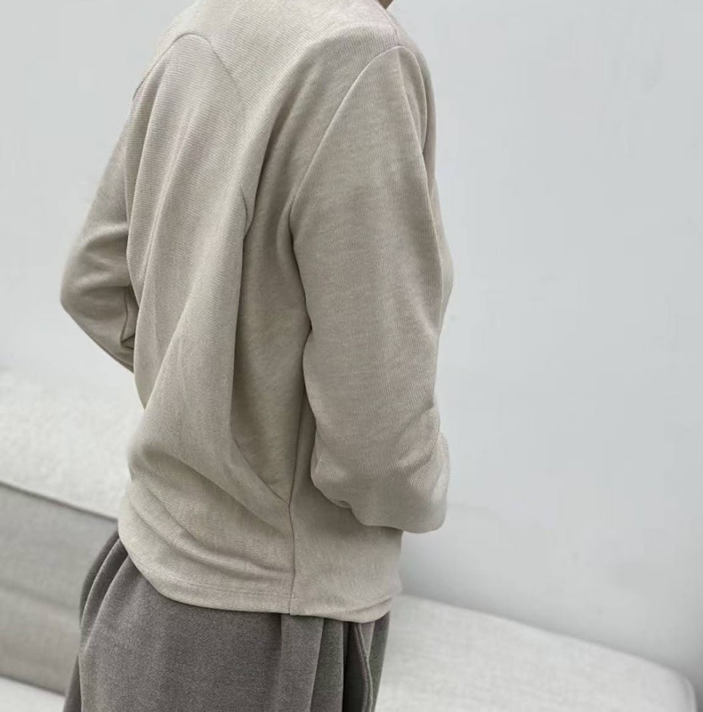 韓 前抓褶造型上衣 4色 size