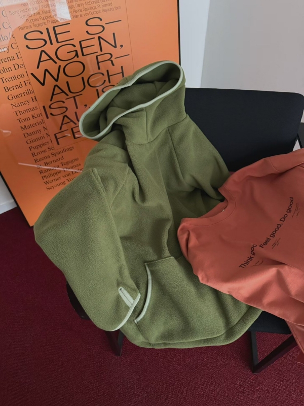 韓 滾邊配色連帽上衣 3色 size