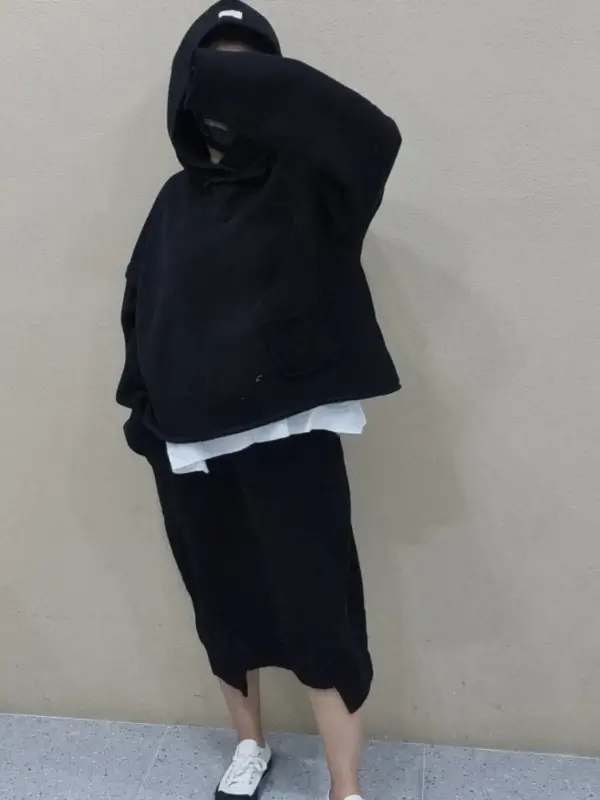 韓 單口袋連帽上衣 3色