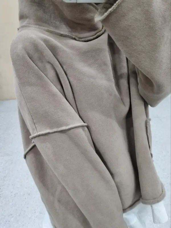 韓 單口袋連帽上衣 3色