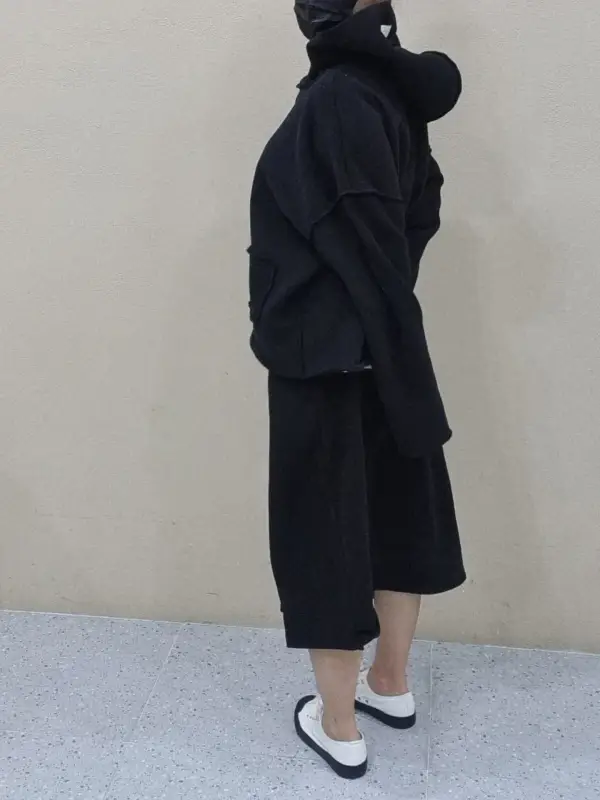 韓 單口袋連帽上衣 3色