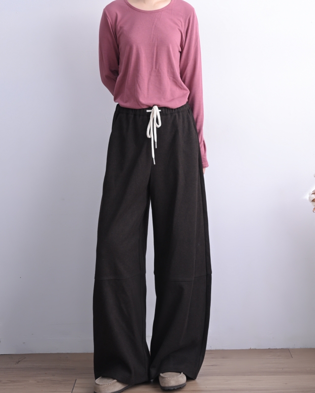 韓 圓領磨毛上衣 14色 size