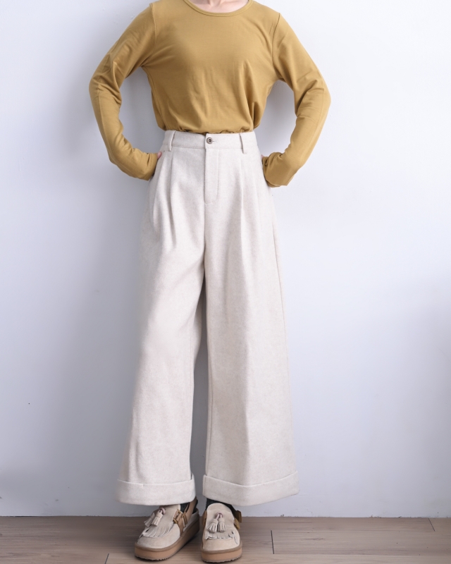 韓 圓領磨毛上衣 14色 size