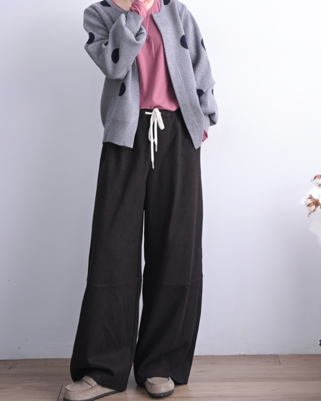 韓 圓領磨毛上衣 14色 size